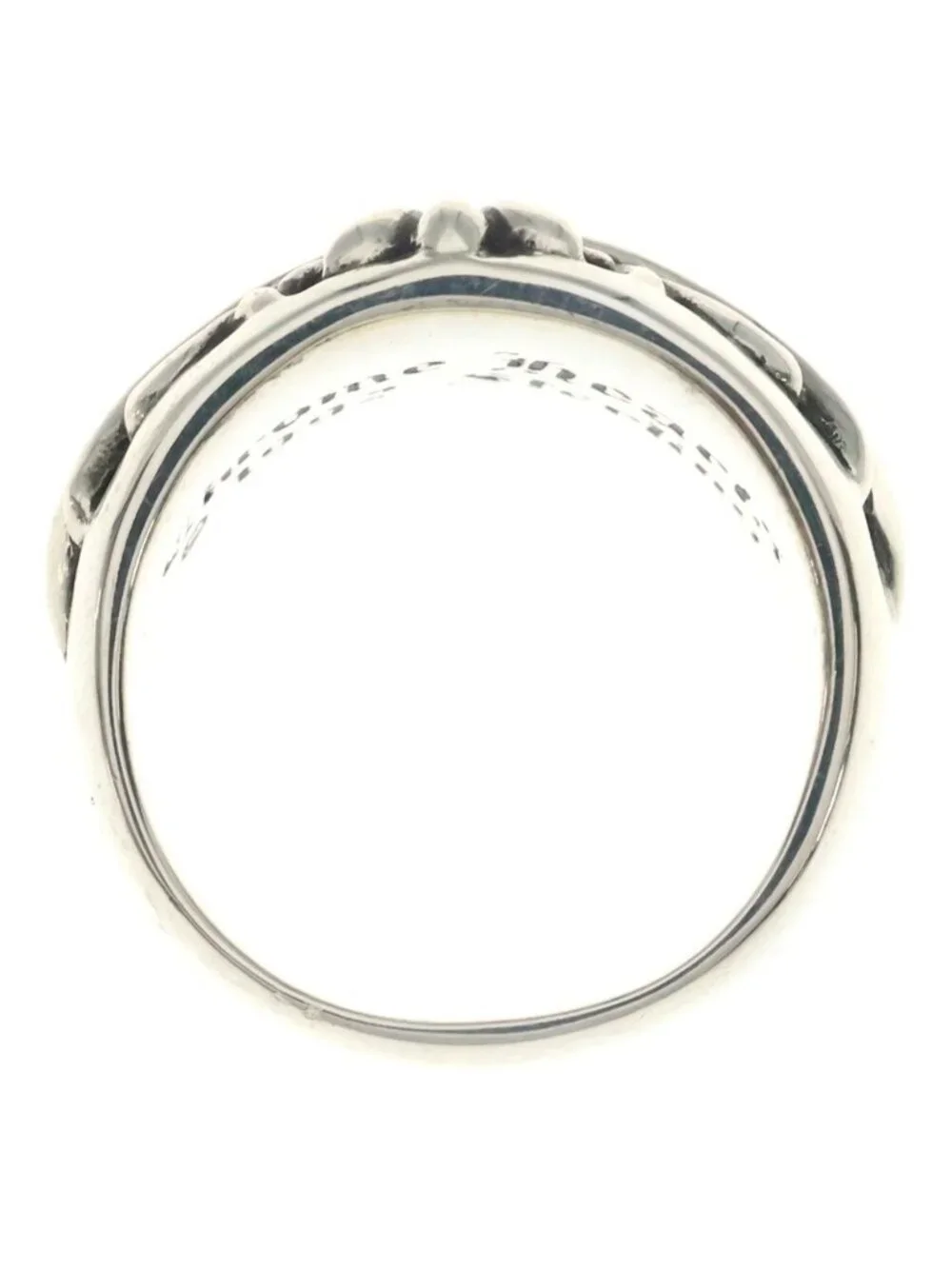 Chrome Hearts Floral Cross Ring Silver